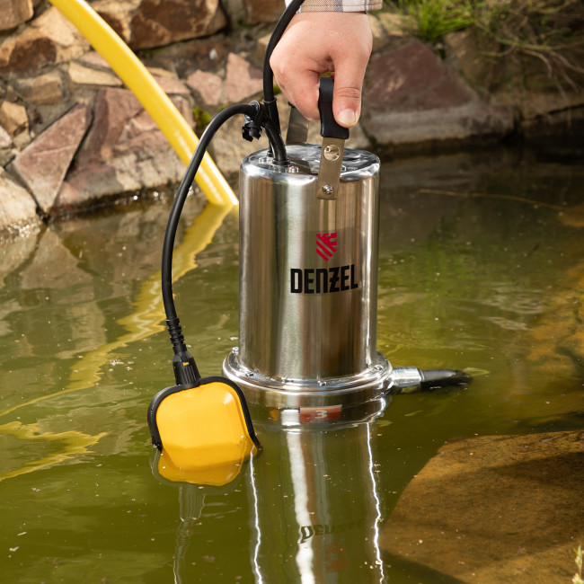 Дренажный насос DP1100X, 1100 Вт, подъем 11 м, 15500 л/ч Denzel в Ижевске