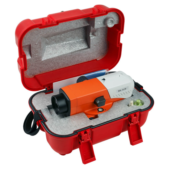 Комплект оптический нивелир RGK N-38 с поверкой + штатив S6-N + рейка AMO S3 в Ижевске