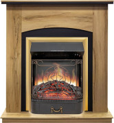 Каминокомплект Barcelona (Разборный) - Дуб галифакс с очагом Majestic FX Brass Каминокомплект Barcelona (Разборный) - Дуб галифакс с очагом Majestic FX Brass