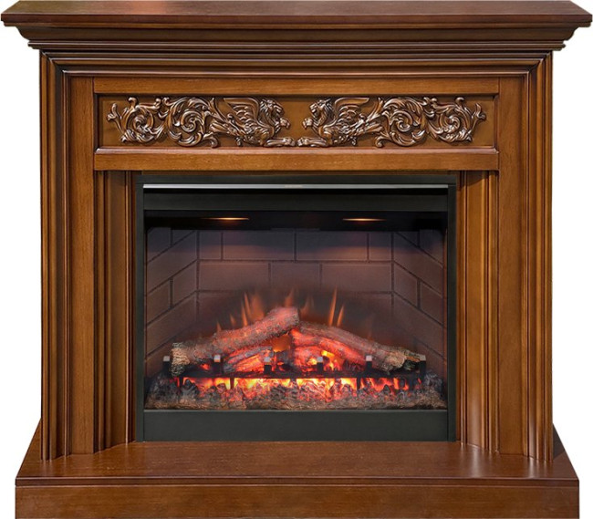 Каминокомплект Nottingham - Орех с очагом Symphony 26'' DF2608-INT в Ижевске