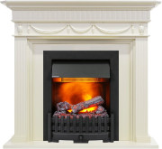Каминокомплект Corfu - Слоновая кость с очагом Danville Black FB2