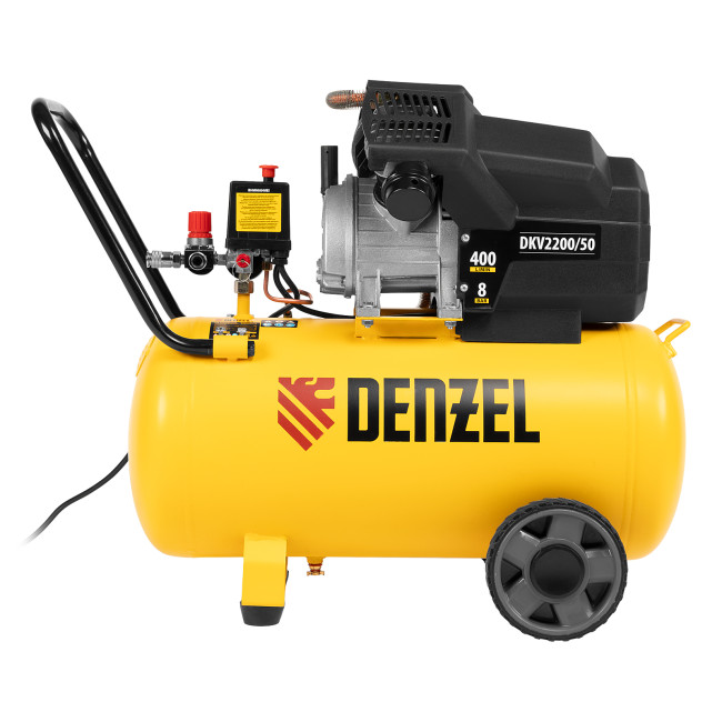 Компрессор воздушный DKV2200/50, Х-PRO 2.2 кВт, 400 л/мин, 50 л Denzel в Ижевске