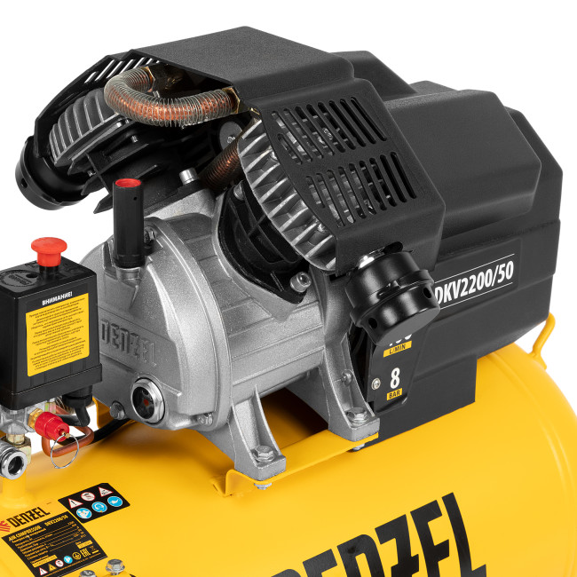 Компрессор воздушный DKV2200/50, Х-PRO 2.2 кВт, 400 л/мин, 50 л Denzel в Ижевске