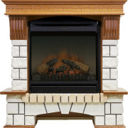 Каминокомплект Pierre Luxe - Дуб / Белый (Высота 990мм) с очагом Gannon DF2010-EU Каминокомплект Pierre Luxe - Дуб / Белый (Высота 990мм) с очагом Gannon DF2010-EU