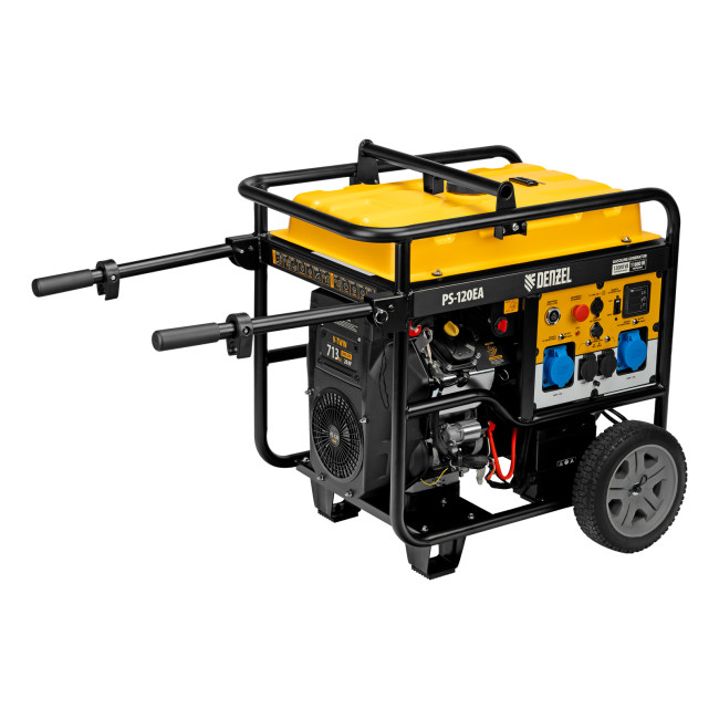Генератор бензиновый PS-120EA, 12 кВт,230 В, 40л, разъём ATS,эл.старт Denzel в Ижевске