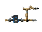 Смесительные узлы для водяных калориферов без байпаса, без гибких подвод