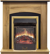 Каминокомплект Barcelona (Разборный) - Дуб галифакс с очагом Majestic FX M Brass Каминокомплект Barcelona (Разборный) - Дуб галифакс с очагом Majestic FX M Brass