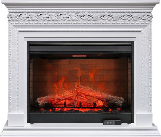 Каминокомплект Valletta - Белый с очагом Symphony 30'' DF3020-EU в Ижевске