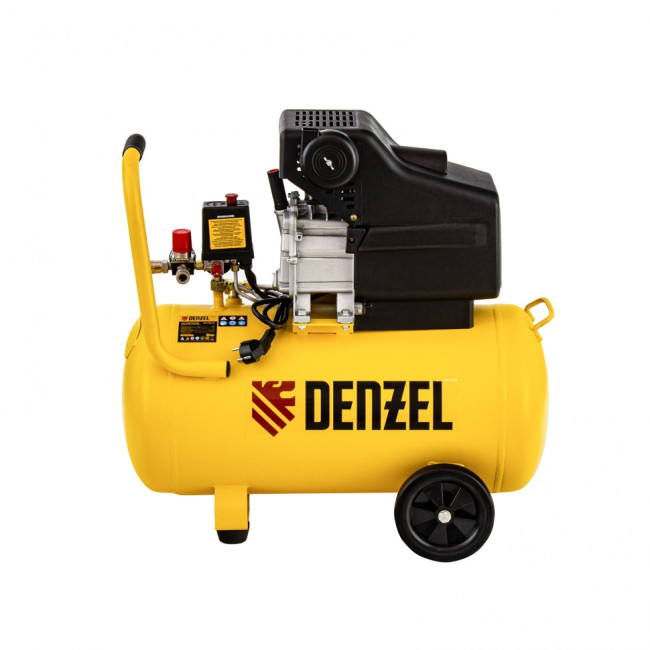 Компрессор воздушный прямой привод DC1700/50, 1.7 кВт, 50 литров, 260 л/мин Denzel в Ижевске