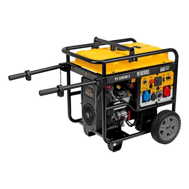 Генератор бензиновый PS-120EAD-3, 12 кВт,230/400 В, 40л, разъём ATS,перекл.режима,эл.старт Denzel в Ижевске