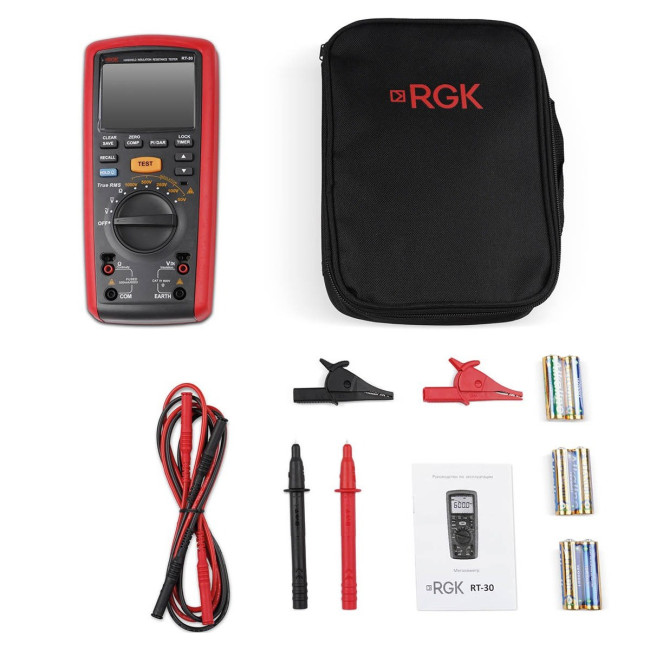 Цифровой мегаомметр RGK RT-30 с поверкой в Ижевске Цифровой мегаомметр RGK RT-30 с поверкой в Ижевске