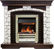 Каминокомплект Glasgow - Темный дуб / Белый с очагом Cavendish Каминокомплект Glasgow - Темный дуб / Белый с очагом Cavendish