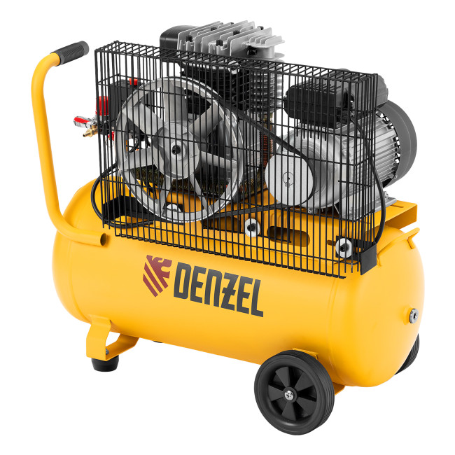 Компрессор воздушный BCI2300/50, ременный привод, 2.3 кВт, 50 литров, 400 л/мин Denzel в Ижевске