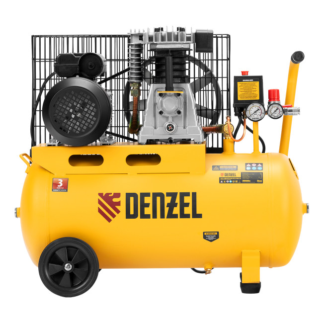 Компрессор воздушный BCI2300/50, ременный привод, 2.3 кВт, 50 литров, 400 л/мин Denzel в Ижевске