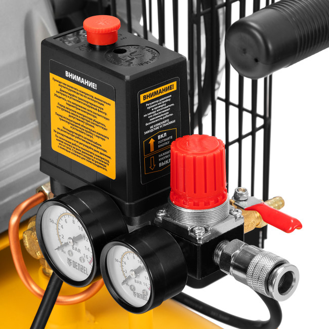 Компрессор воздушный BCI2300/50, ременный привод, 2.3 кВт, 50 литров, 400 л/мин Denzel в Ижевске