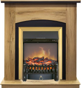 Каминокомплект Barcelona (Разборный) - Дуб галифакс с очагом Fobos FX M Brass Каминокомплект Barcelona (Разборный) - Дуб галифакс с очагом Fobos FX M Brass