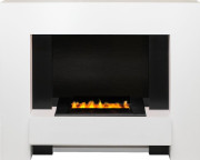 Каминокомплект Tokyo - Белый с очагом Cassette 400 LNH-INT PS (без дров)