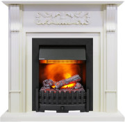 Каминокомплект Venice - Фактурный белый с очагом Danville Black FB2 Каминокомплект Venice - Фактурный белый с очагом Danville Black FB2