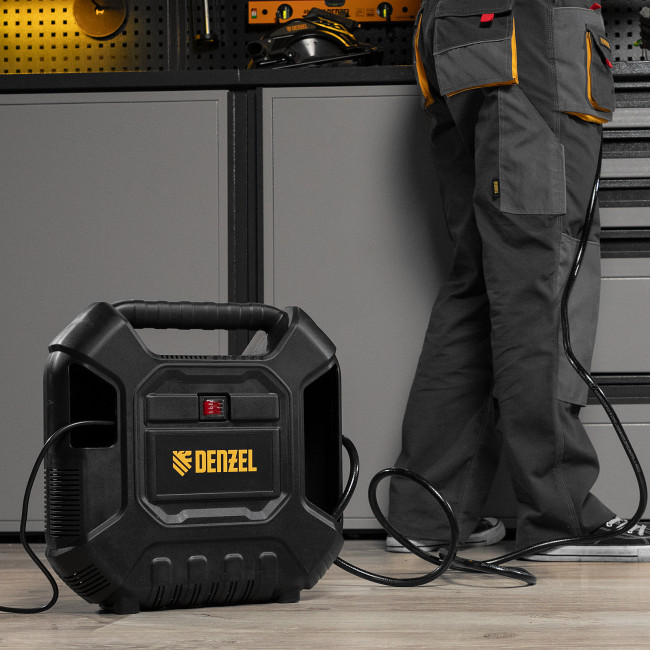 Компрессор воздушный DL1100 1.1 кВт, 180 л/мин, с набором аксессуаров Denzel в Ижевске