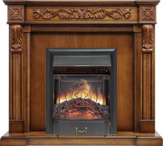 Каминокомплект Neapol - Дуб антик с очагом Majestic FX Black Каминокомплект Neapol - Дуб антик с очагом Majestic FX Black