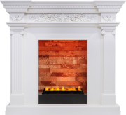 Каминокомплект Amalfi - Белый дуб с очагом Cassette 400 LNH-INT PS (без дров)