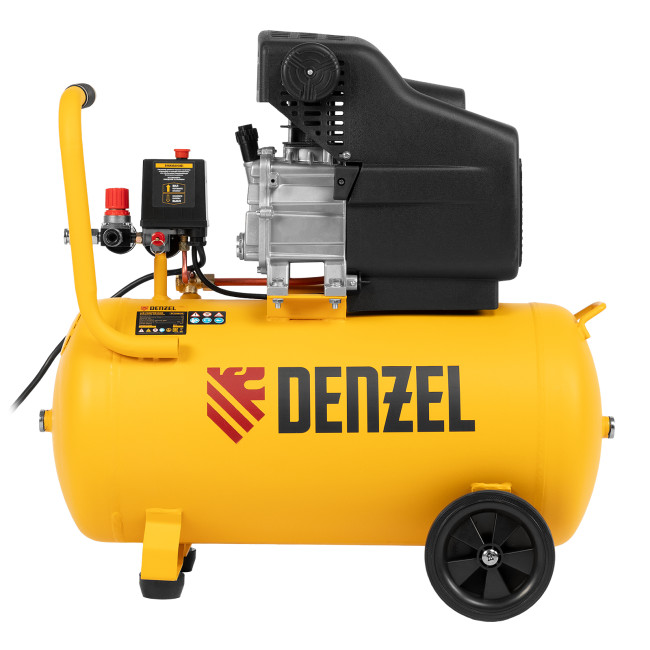 Компрессор воздушный, прямой привод DC1500/50, 1.5 кВт, 50 литров, 220 л/мин Denzel в Ижевске