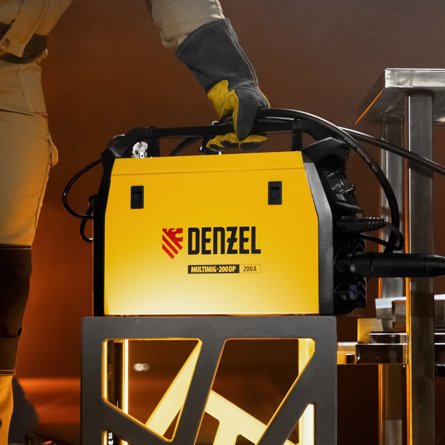 Аппарат инвертор. полуавтомат. сварки MultiMIG-200DP Synergy Double Pulse, 200 А, ПВ 80% Denzel в Ижевске