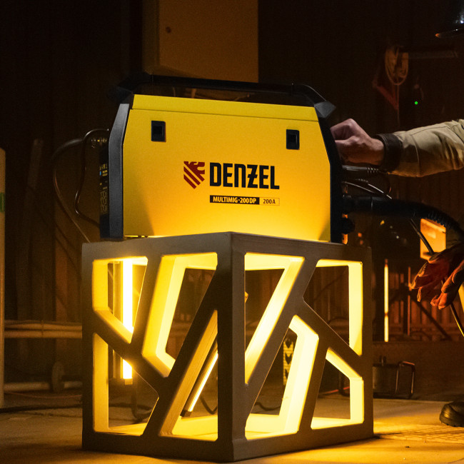 Аппарат инвертор. полуавтомат. сварки MultiMIG-200DP Synergy Double Pulse, 200 А, ПВ 80% Denzel в Ижевске
