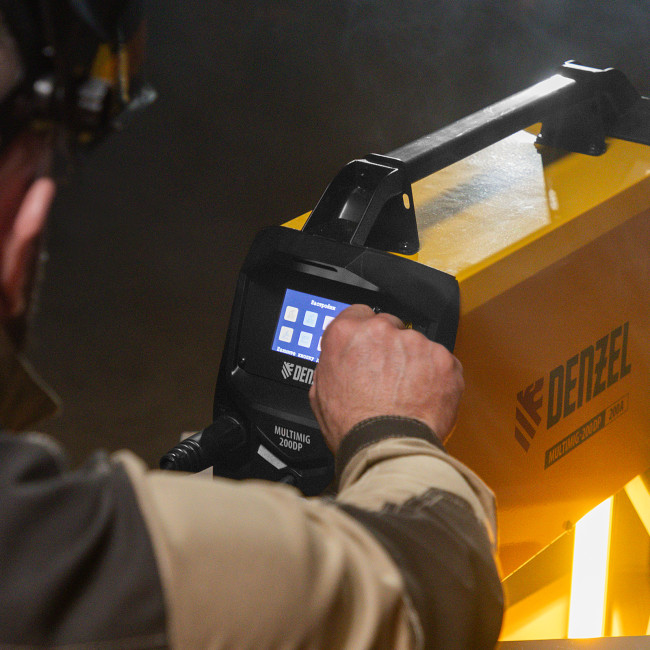 Аппарат инвертор. полуавтомат. сварки MultiMIG-200DP Synergy Double Pulse, 200 А, ПВ 80% Denzel в Ижевске