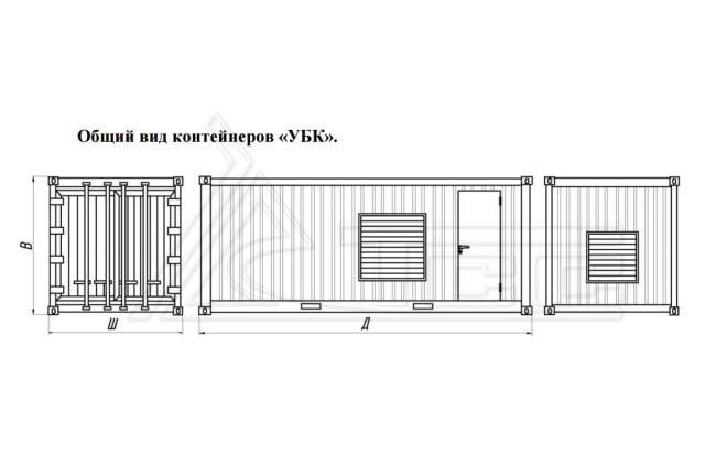 Контейнер Север УБК-6В базовая комплектация (на базе морского контейнера) в Ижевске