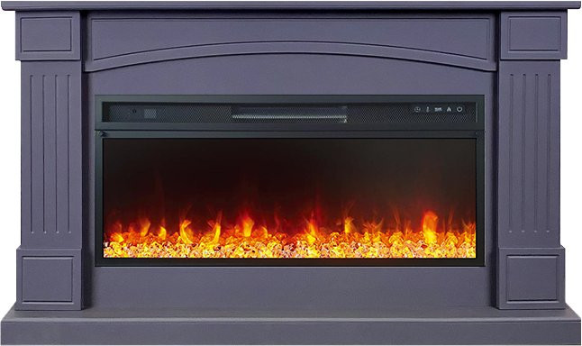 Каминокомплект Boston 42 SFT (Разборный) - Серый графит с очагом Vision 42 LED в Ижевске
