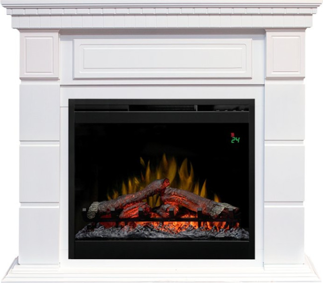 Каминокомплект Portland - Белый с очагом Symphony 26'' DF2624L-INT в Ижевске