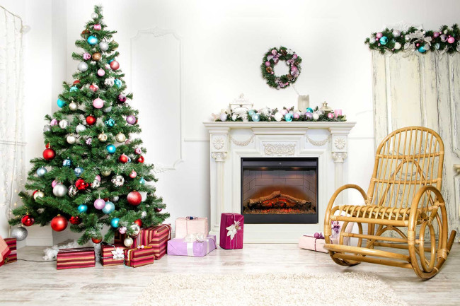 Каминокомплект London - Слоновая кость с очагом Symphony 26'' DF2608-INT в Ижевске