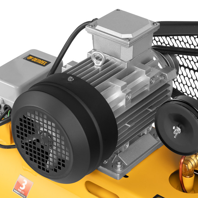 Компрессор воздушный BCW3000-T/100, ременный привод, 3.0 кВт, 100 литров, 520 л/мин Denzel в Ижевске