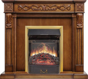 Каминокомплект Neapol - Дуб антик с очагом Majestic FX M Brass Каминокомплект Neapol - Дуб антик с очагом Majestic FX M Brass