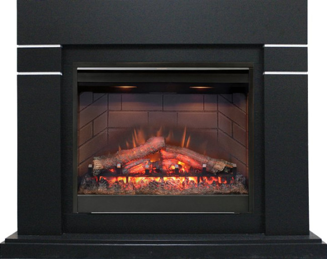 Каминокомплект Lindos - Черный (Высота 985мм) с очагом Symphony 26'' DF2608-INT в Ижевске