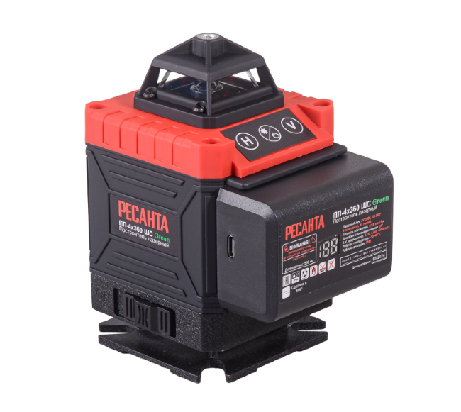 Построитель лазерный Ресанта ПЛ-4Х360ШС Green в Ижевске Построитель лазерный Ресанта ПЛ-4Х360ШС Green в Ижевске