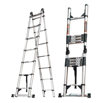 Лестница телескопическая трансформер нержавеющая сталь 3,3/6,6 м TM-5066CC Лестница телескопическая трансформер нержавеющая сталь 3,3/6,6 м TM-5066CC