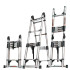 Лестница телескопическая трансформер нержавеющая сталь 3,3/6,6 м TM-5066CC в Ижевске