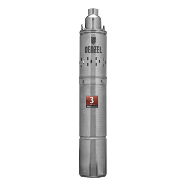 Скважинный насос DWS-4-100, винтовой, диаметр 4", 800 Вт, 1700 л/ч, напор 100 м Denzel в Ижевске