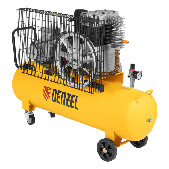 Компрессор воздушный, ременный привод BCI4000-T/100, 4.0 кВт, 100 литров, 690 л/мин Denzel в Ижевске