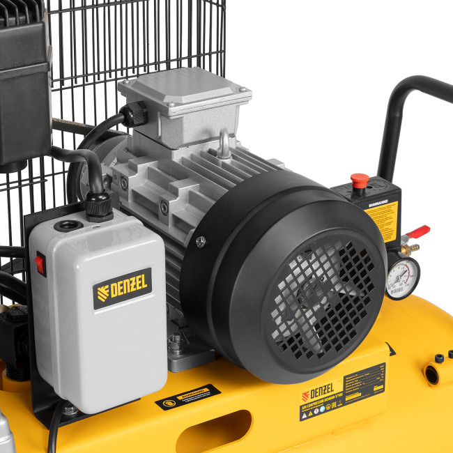 Компрессор воздушный, ременный привод BCI4000-T/100, 4.0 кВт, 100 литров, 690 л/мин Denzel в Ижевске