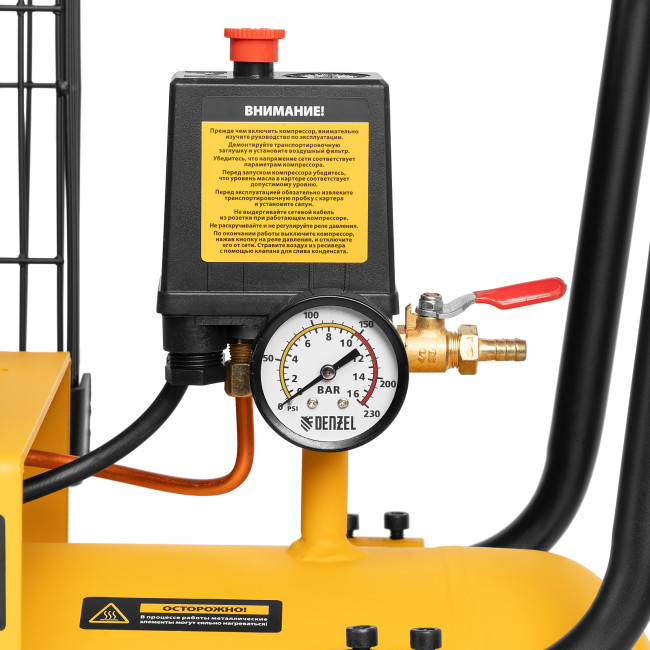 Компрессор воздушный, ременный привод BCI4000-T/100, 4.0 кВт, 100 литров, 690 л/мин Denzel в Ижевске