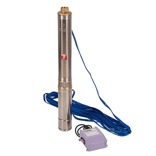 Скважинный насос DWC-4-80, центробежный, диаметр 4", 1500 Вт, 5700 л/ч, напор 80 м Denzel в Ижевске