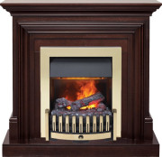 Каминокомплект Bradford - Темный дуб с очагом Danville Brass FB2 Каминокомплект Bradford - Темный дуб с очагом Danville Brass FB2