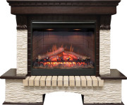 Каминокомплект Pierre Luxe угловой - Темный дуб / Сланец мелкий с очагом Symphony 26'' DF2608-INT Каминокомплект Pierre Luxe угловой - Темный дуб / Сланец мелкий с очагом Symphony 26'' DF2608-INT