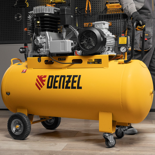Компрессор воздушный, ременный привод BCI4000-T/200, 4.0 кВт, 200 литров, 690 л/мин Denzel в Ижевске Компрессор воздушный, ременный привод BCI4000-T/200, 4.0 кВт, 200 литров, 690 л/мин Denzel в Ижевске