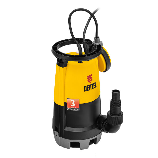 Дренажный насос для чистой и грязной воды DP450S, 450 Вт, напор 6 м, 12000 л/ч Denzel в Ижевске Дренажный насос для чистой и грязной воды DP450S, 450 Вт, напор 6 м, 12000 л/ч Denzel в Ижевске