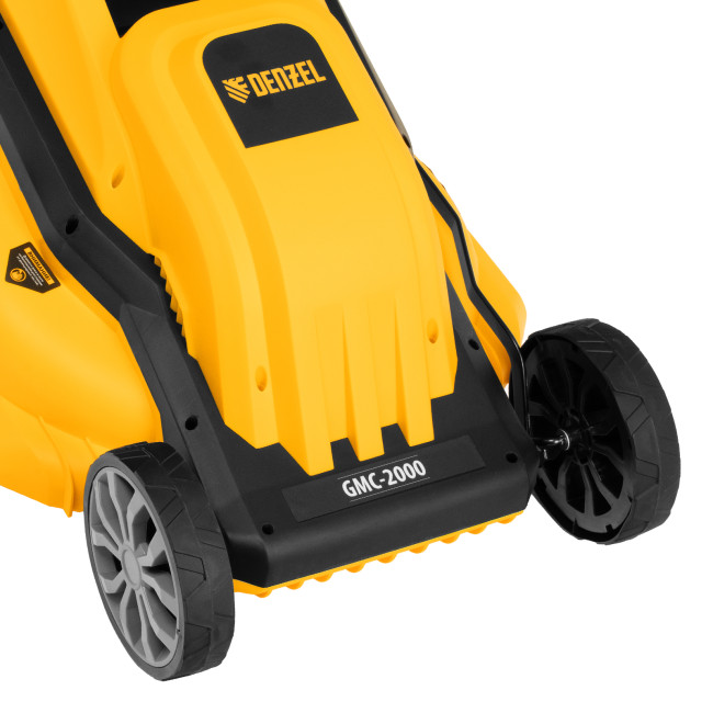 Газонокосилка электрическая GMC-2000, шир. 44см, 2000 Вт, 6 уров., травосб. 45 л Denzel в Ижевске Газонокосилка электрическая GMC-2000, шир. 44см, 2000 Вт, 6 уров., травосб. 45 л Denzel в Ижевске