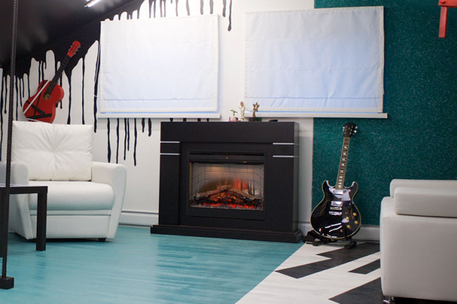 Каминокомплект Lindos - Алебастр (Высота 985мм) с очагом Symphony 26'' DF2608-INT в Ижевске